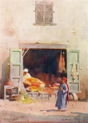 A Cairo Shop, c1880, 1904