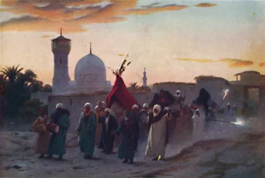 A Wedding Procession at Menzala: The Home-Coming of the Bride, c1880, 1904