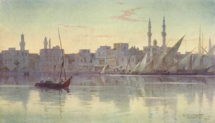 Tidig morgon på Damietta, c1880, 1904