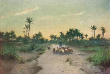 I landet Gosen - Afton, c1880, 1904
