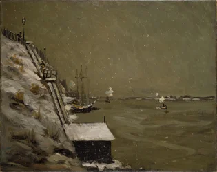 East River Embankment, vinter, 1900.