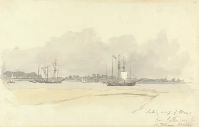 Tittar över Maas från Rotterdam