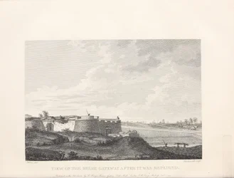 Illustration hämtad från boken Select views in Mysore, Tippoo Sultan country by Home, Robert och utgiven av Publicerad av Mr. Bowyer (gb, 1794)