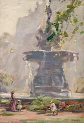 The Fountain, Princes Street Gardens, Edinburgh (olja ombord)