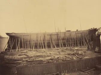 Aphrodita under konstruktion, ca. 1857.