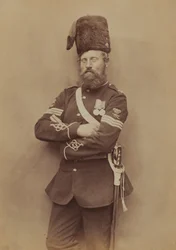 Sergeant Glasgow, Royal Artillery, 1856 (sepiafoto)