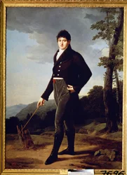 Porträtt av greve Andrey Bezborodko. Målning av Robert Lefevre (1756-1830)