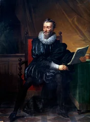 Porträtt vid foten av den franske poeten Francois de Malherbe (1555-1628) Målning av Robert Lefevre (1755-1830) 1800-talet sön. 1,5x2,09 m Paris, bibliotheque sainte Genevieve
