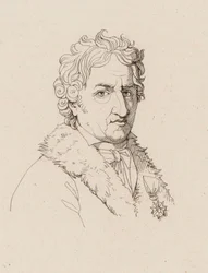 Porträtt av kompositören Pierre-Alexandre Monsigny 1729-1817, ca. 1810.