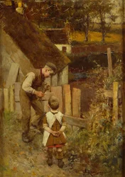 Mending the Fence (olja på duk)