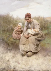 Mamma och barn,