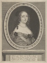 Porträtt av Louise Marie, drottning av Polen och Sverige