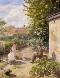 I trädgården