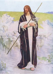 Den gode herden, från The Bible Picture Book utgiven av Thomas Nelson, c.1950