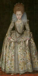 Prinsessan Elizabeth 1596-1662, senare drottning av Böhmen, ca. 1606.