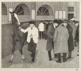 Hästhandlare på Barbican, 1921