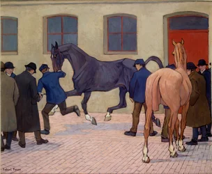 Visar på Tattersalls, c1919