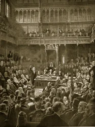 Gladstone presenterar Home-Rule Bill, februari 1893