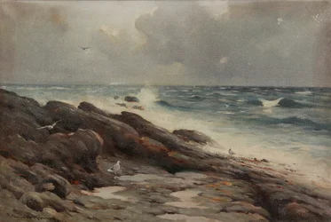 Rocky Coastline (olja på duk)
