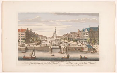 Vy över Oudeschans i Amsterdam sett från IJ En vy över Amsterdam tagen från den gamla vallen (titel på objekt) Holland (serietitel)