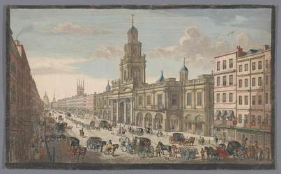 Utsikt över Royal Exchange i London En vy av Royal Exchange London (titel på objekt) London (serietitel)