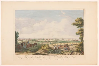 Utsikt över staden Leith Utsikt över Leith från den östra vägen (titel på objekt) Skottland (serietitel)
