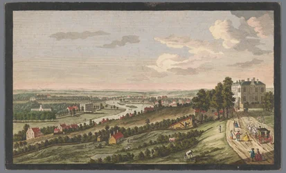 Utsikt över staden Richmond vid Themsen En västlig utsikt över Richmond &c. i Surry, från Star and Garter on the Hill (titel på objekt) Thames (serietitel)