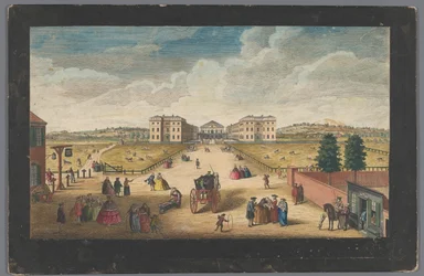 Utsikt över Foundling Hospital i London En vy av Foundling Hospital (titel på objekt) London (serietitel)