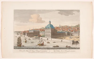 Utsikt över det kungliga palatset i Lissabon Utsikt över kungen av Portugals palats i Lissabon (titel på objektet) Madrid och Lissabon (serietitel)