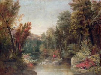 Fall Fisherman (olja på duk)