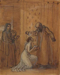 Capulet räcke på sin dotter, Juliet