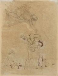 Stephen och Trinculus med Caliban