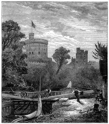 Gamla Windsor Lock, 1880.