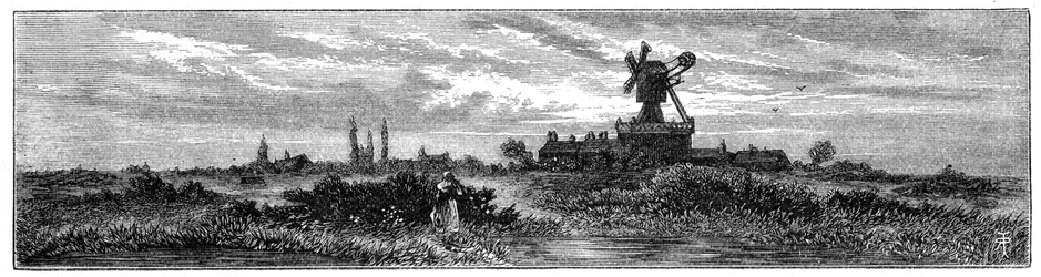 Väderkvarn på Wimbledon Common, 1880