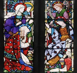 Bibelns kvinna, ca 1866 (målat glas)