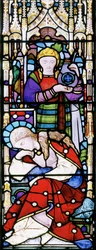 Bibelns kvinna, ca 1866 (målat glas)