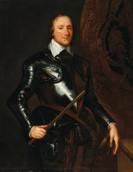 Porträtt av Oliver Cromwell 1599-1698.