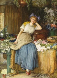 Alsace Flower Girl, 1900