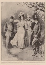 Bombardemanget av Ladysmith från Bulwana Hill, sett genom marinens teleskop