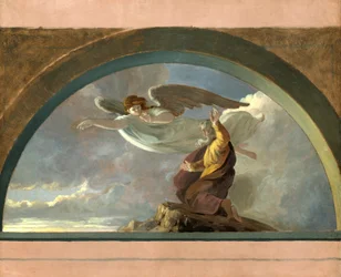Moses tittar på det utlovade landet, ca. 1860-1865.