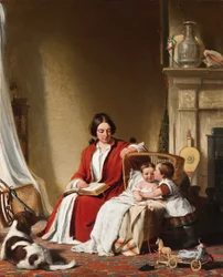 Mrs Bradford Ripley Alden och hennes barn