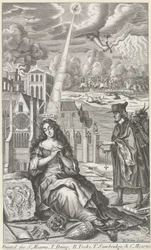 Britannia gråter för landets tillstånd, 1682