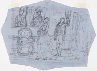 Mrs Ramsay. Illustration till dikten The Vision of the Traveller in the Stories of Ensign Stål