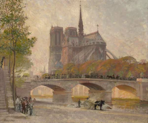 Notre Dame de Paris, ca 1890 (olja på duk)