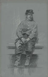 The Cadet, ca 1895 (grafit på grå tablett)
