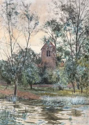 Kyrkan vid dammen