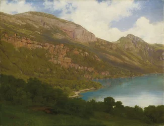 Utsikt från Rigi med utsikt över Luzernsjön, 1857