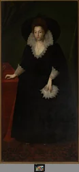 Frances Walsingham, hustru till Sir Philip Sidney, ca 1570-1632 (olja på duk)