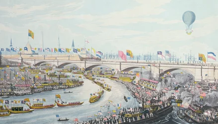 Öppnandet av New London Bridge, av kung William IV och drottning Adelaide, 1831