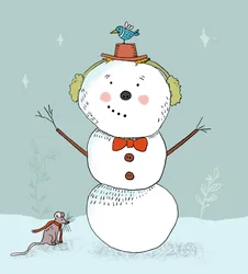 Stjärnklar snögubbe, 2019 (digital)